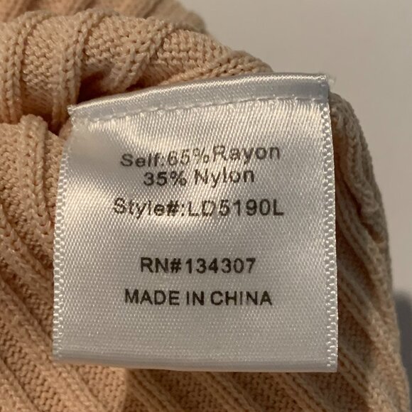 EUC Line & Dot Jessica Sweater Dress S Bell Sleeve Ribbed Knit Side Slit Maxi - Picture 10 of 11